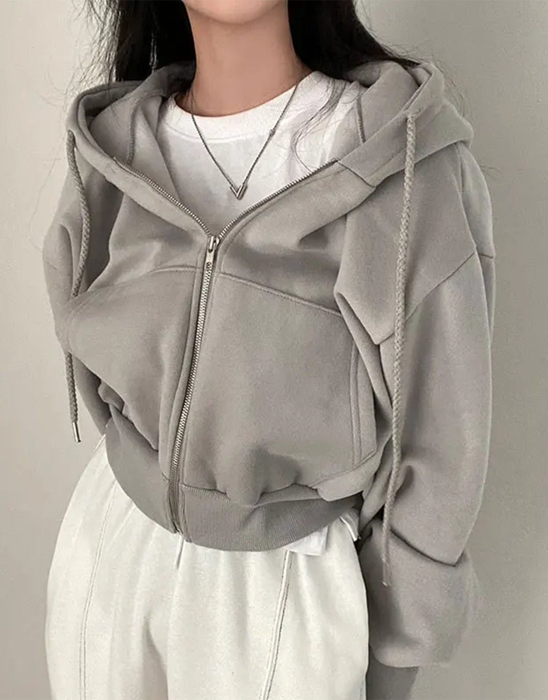 Y2K Cropped Hoodie