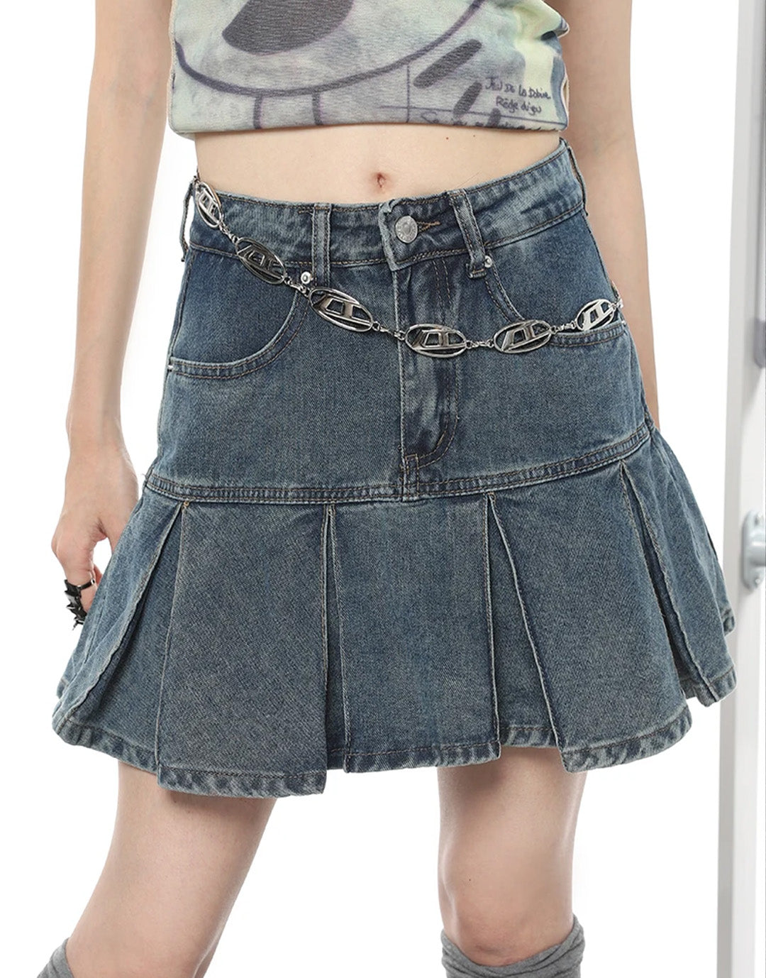 Y2KJean Skirt
