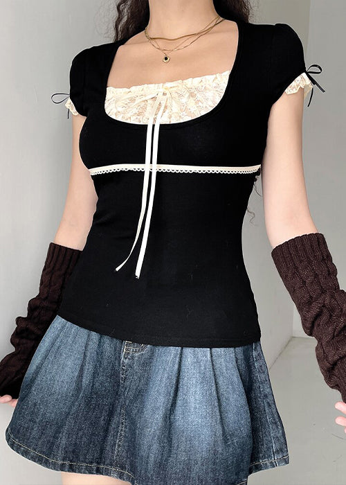 Y2K Lace Corset Top