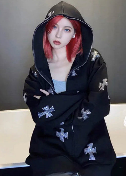 Rhinestone Y2K Jacket
