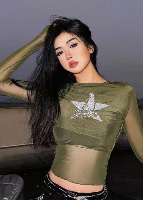 Star Long Sleeve Top