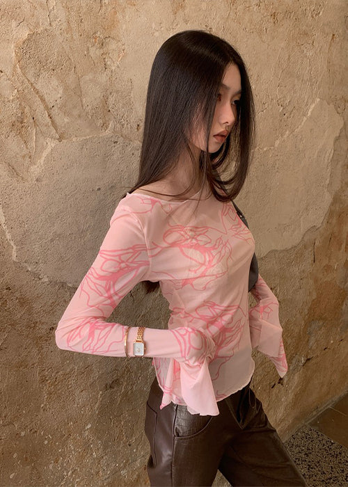 Pastel Long Sleeve Top