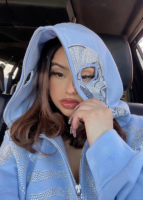Y2K Rhinestone Jacket Outfit