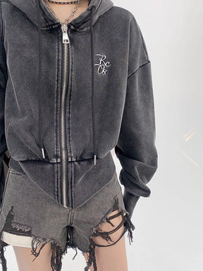 Y2K Acid Wash Hoodie