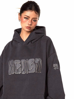 Y2K Embroidered Hoodie