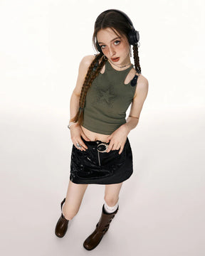 Y2K Rhinestone Shirt