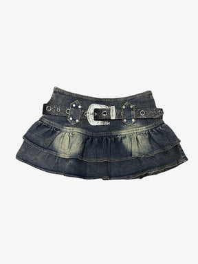 Y2K Denim Mini-Skirt