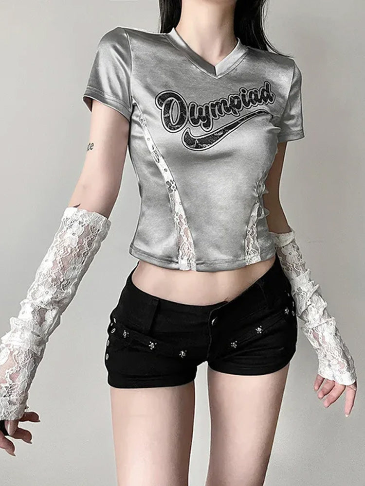 Y2K Velvet Top