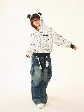 Dog Print Hoodie