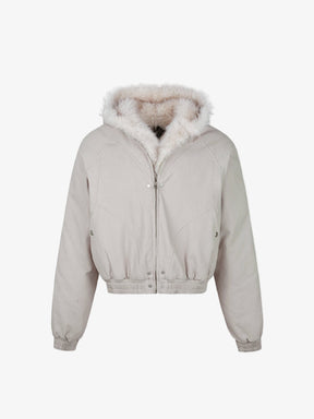 Y2K Hooded fur Coat
