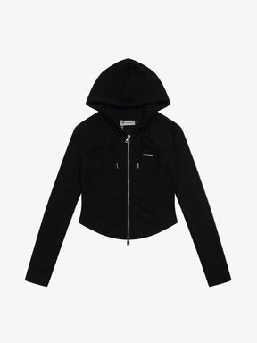 Double Zip Knit Hoodie