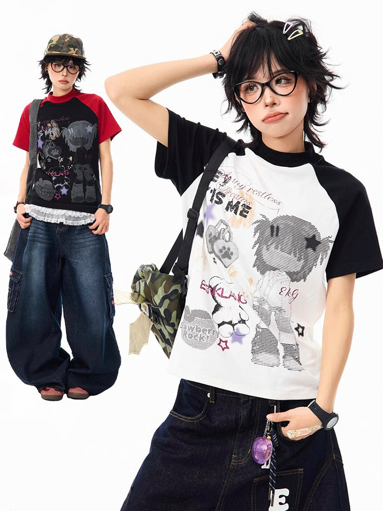 Y2K Raglan Shirt