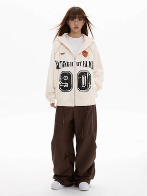 Y2K Hooded Sweat Jacket