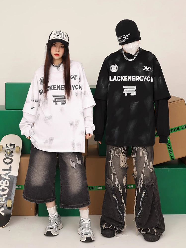 Y2K Distressed Shirt