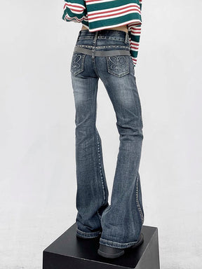 Y2K Low Rise Flared Jeans