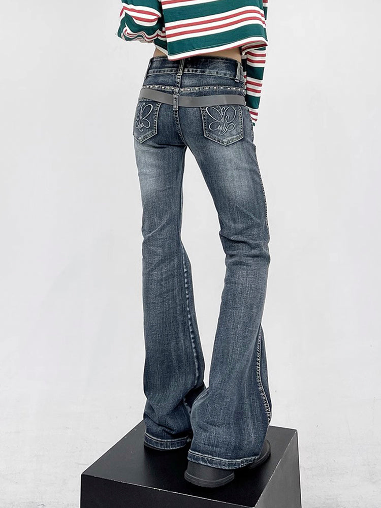 Y2K Low Rise Flared Jeans