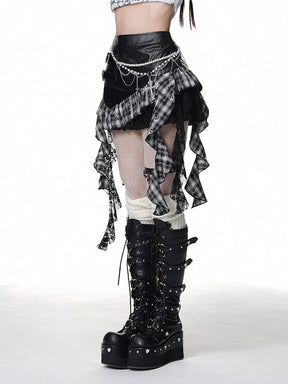 Asymmetrical Short Skirt