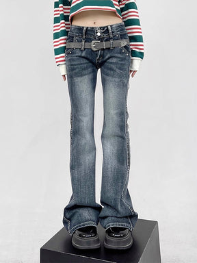 Y2K Low Rise Flared Jeans