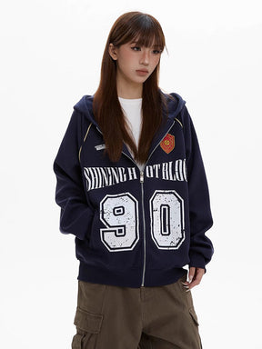 Y2K Hooded Sweat Jacket