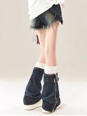 Y2K Denim Leg Warmers