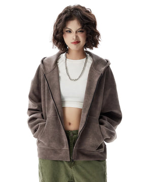 Y2K Cyber Zip Up Hoodie