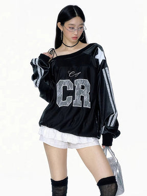 Y2K Embroidery Top