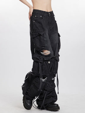 Y2K Damaged Jeans