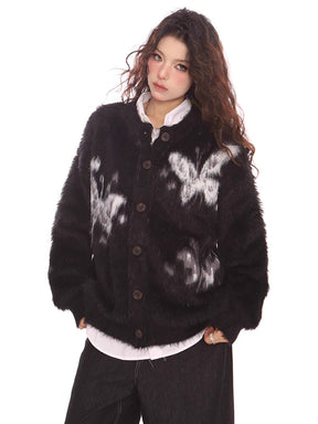 Y2K Butterfly Cardigan