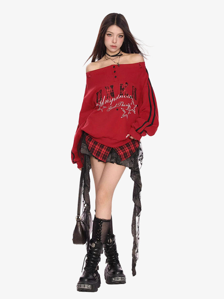 Y2K Red Sweater