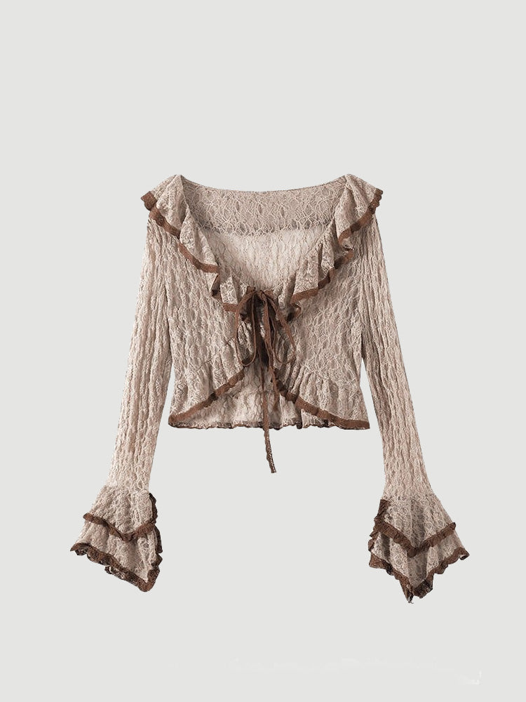 Y2K Lace Cardigan