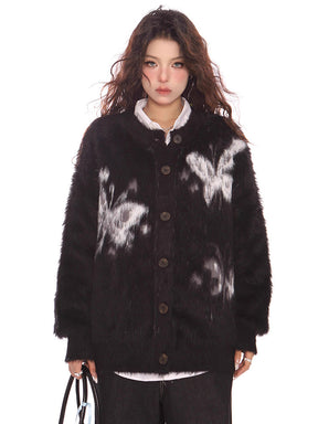 Y2K Butterfly Cardigan