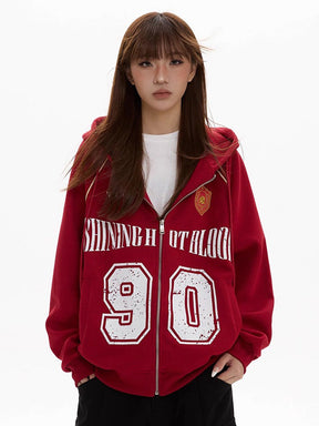 Y2K Hooded Sweat Jacket