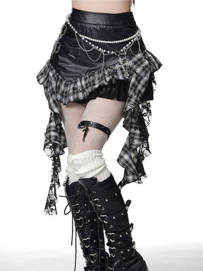 Asymmetrical Short Skirt