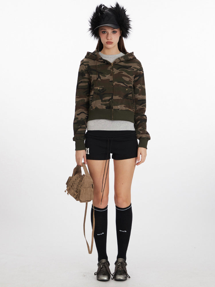 Y2K Camouflage Hoodie