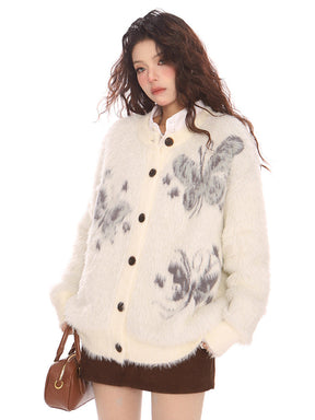 Y2K Butterfly Cardigan