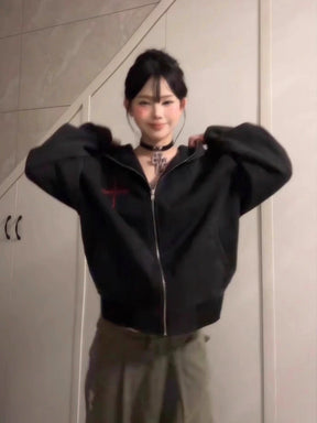Y2K Cross Hoodie