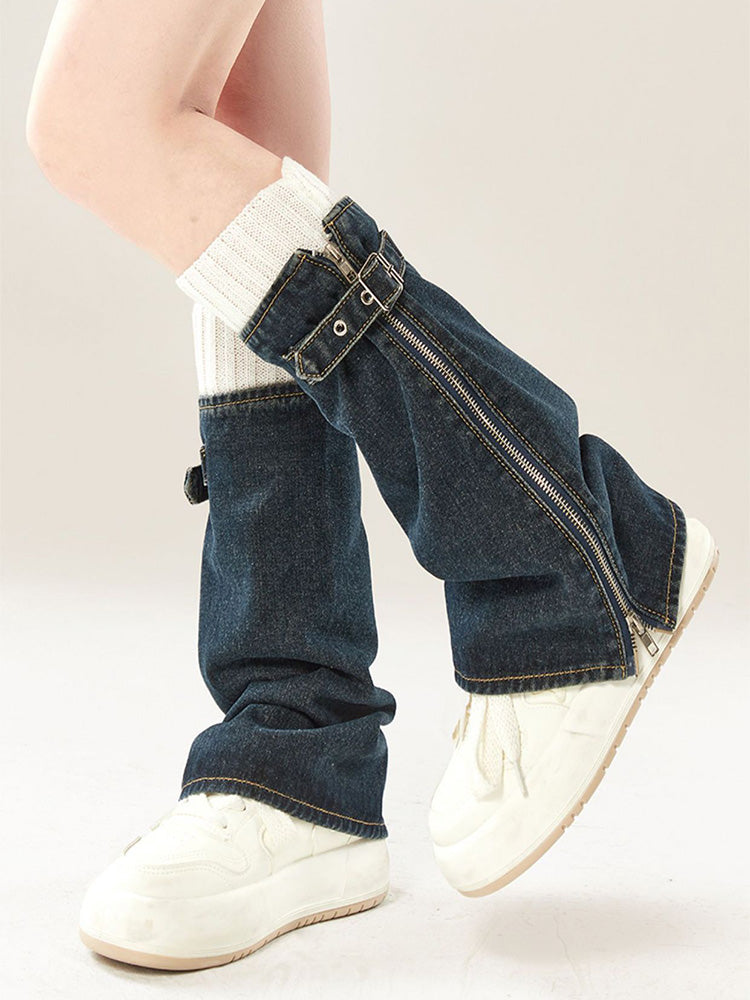 Y2K Denim Leg Warmers