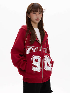 Y2K Hooded Sweat Jacket