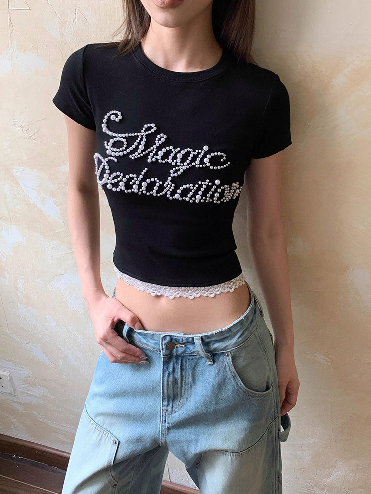 Y2K Pearl Top