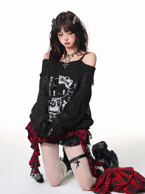 Asymmetrical Short Skirt