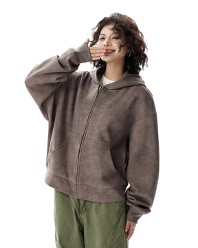 Y2K Cyber Zip Up Hoodie