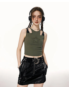 Y2K Rhinestone Shirt