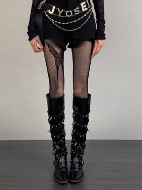 Y2K Butterfly Tights