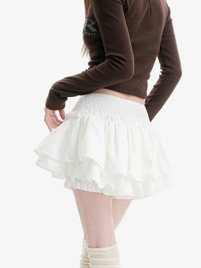 Y2K Ruffle Mini Skirt
