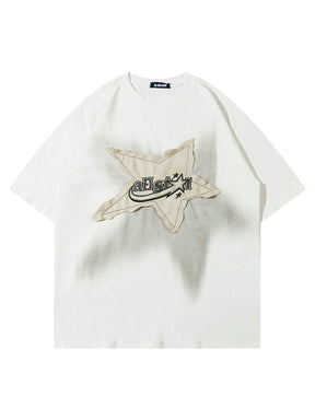 Y2K Star Patch Shirt