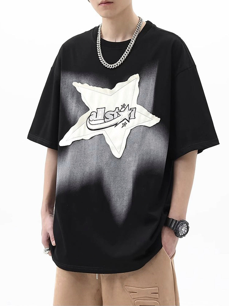 Y2K Star Patch Shirt
