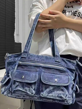 Y2K Denim Shoulder Bag