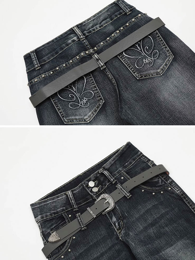 Y2K Low Rise Flared Jeans