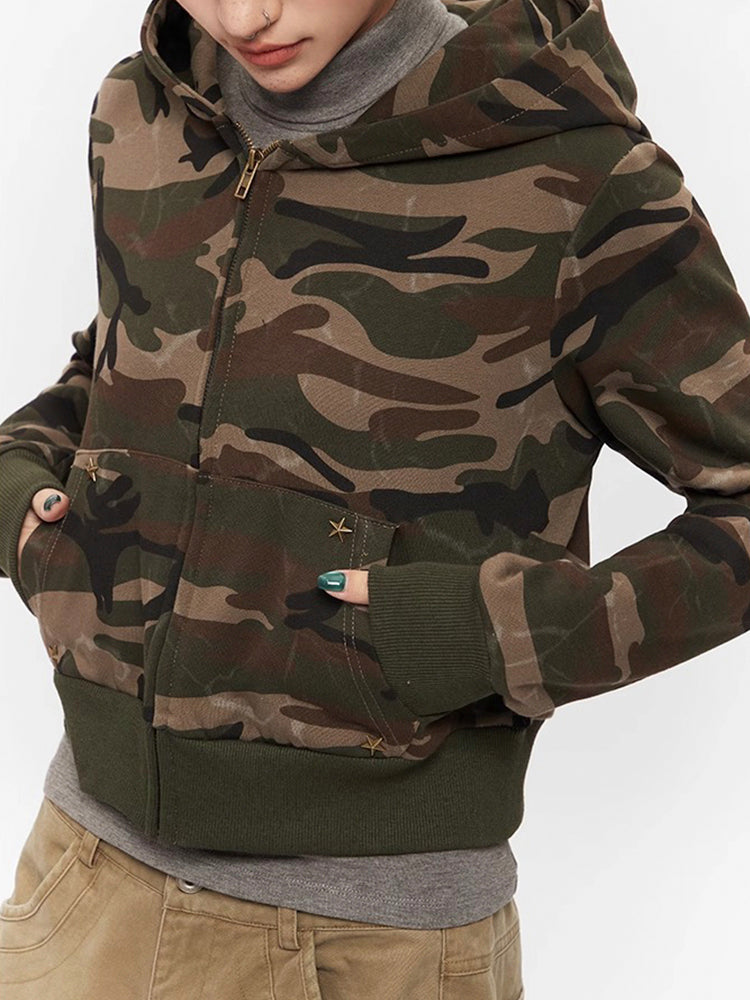 Y2K Camouflage Hoodie