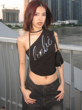 Y2K Rhinestone Tank Top